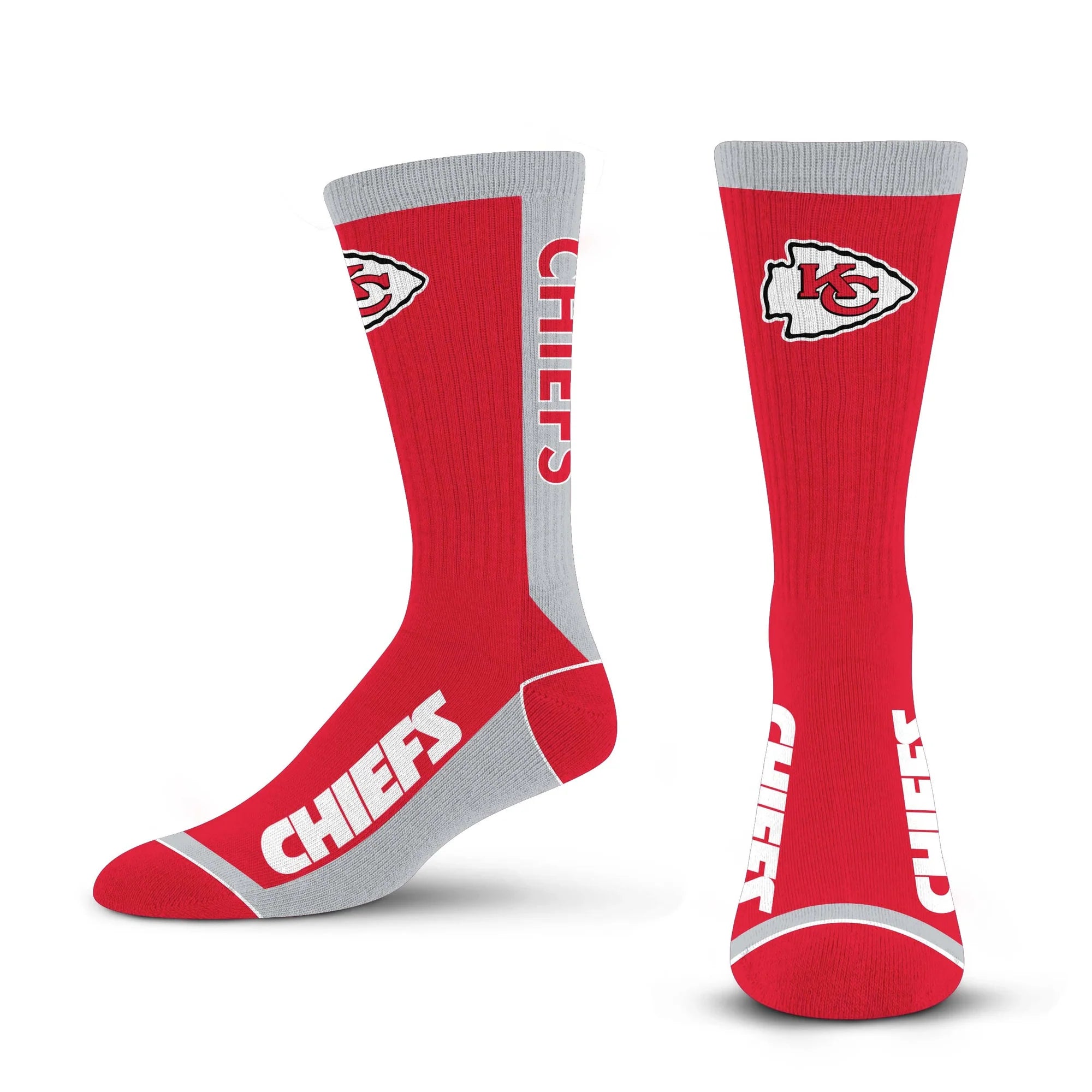 Kansas City Chiefs MVP Crew Socks Large